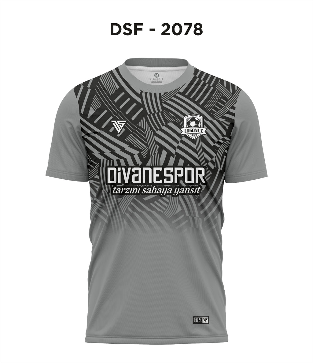 DSF 2078 Gri-Siyah Futbol Forma