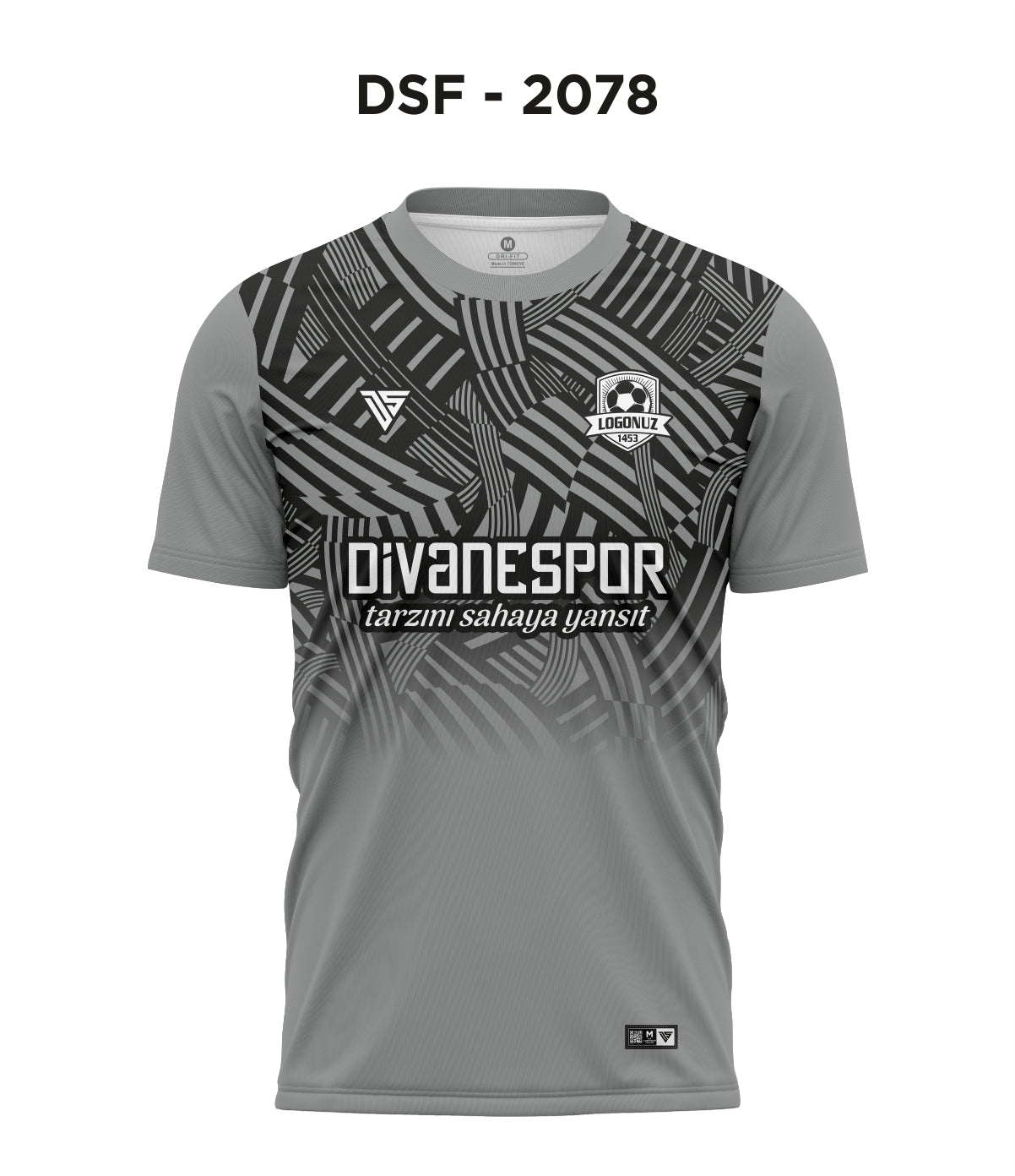 DSF 2078 Gri-Siyah Futbol Forma