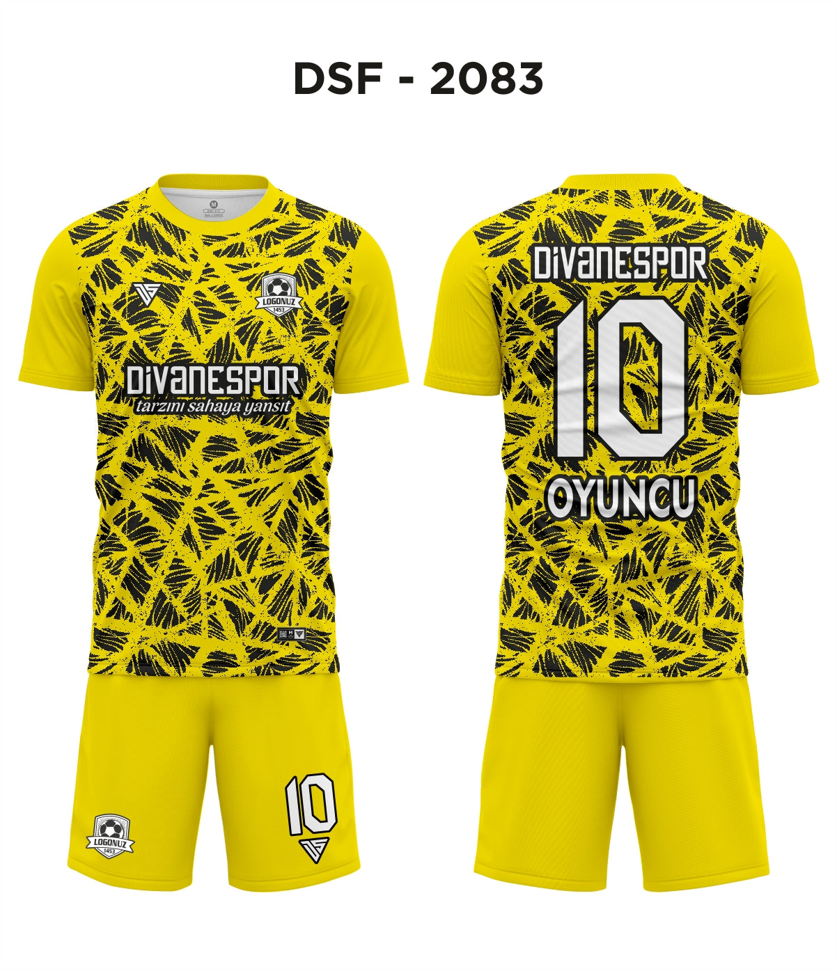 DSF 2083 Sarı-Siyah Futbol Forma