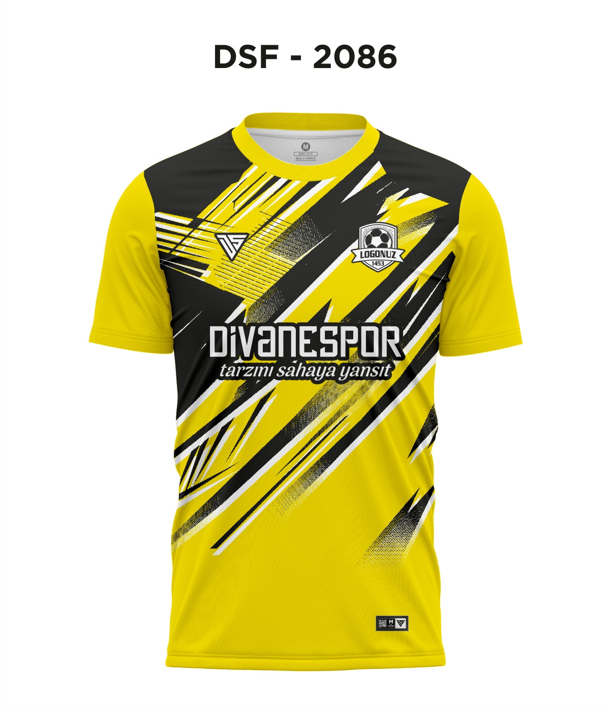 DSF 2086 Siyah-Kırmızı-Beyaz Futbol Forma