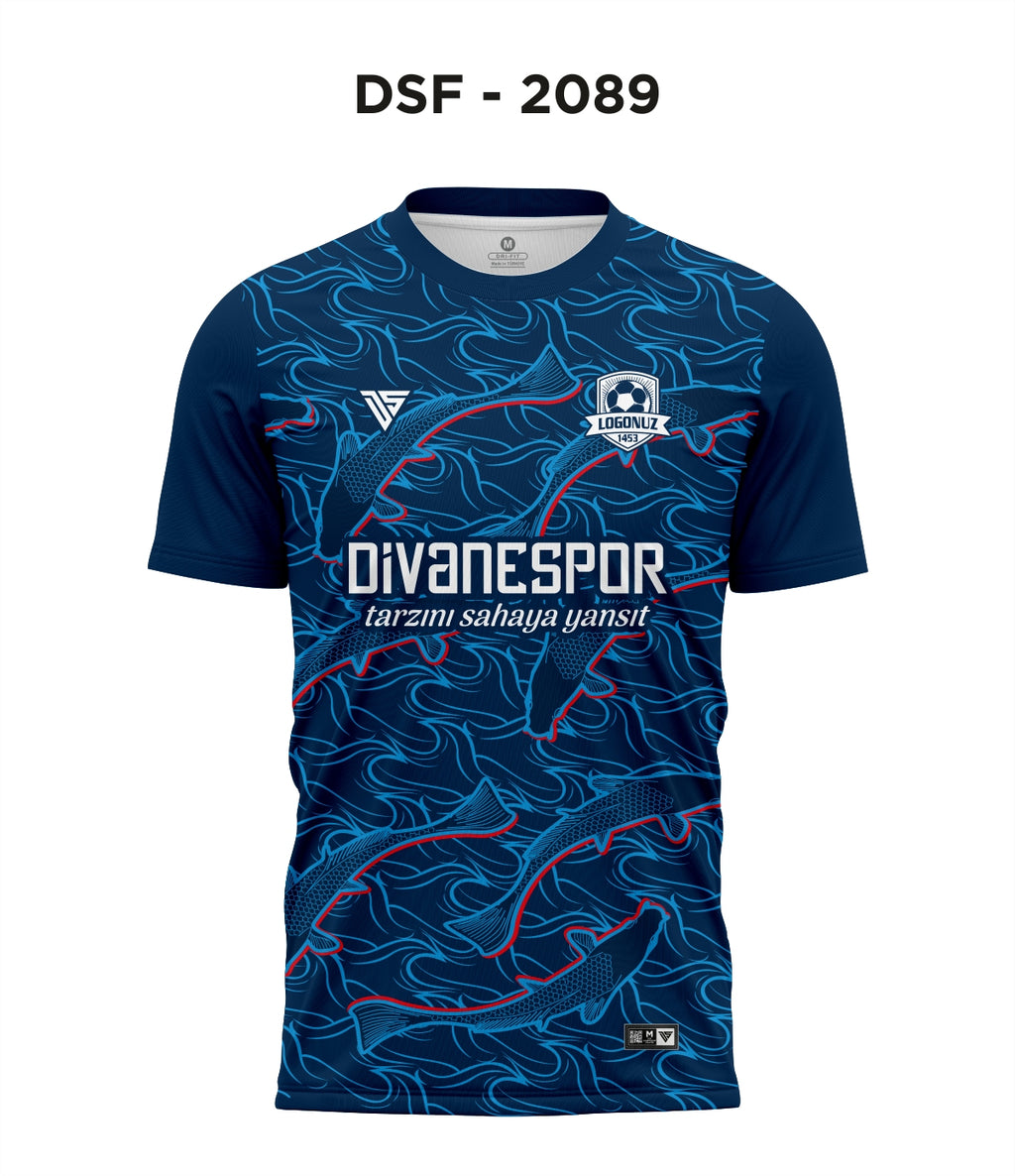 DSF 2089 Lacivert-Turkuaz Futbol Forma