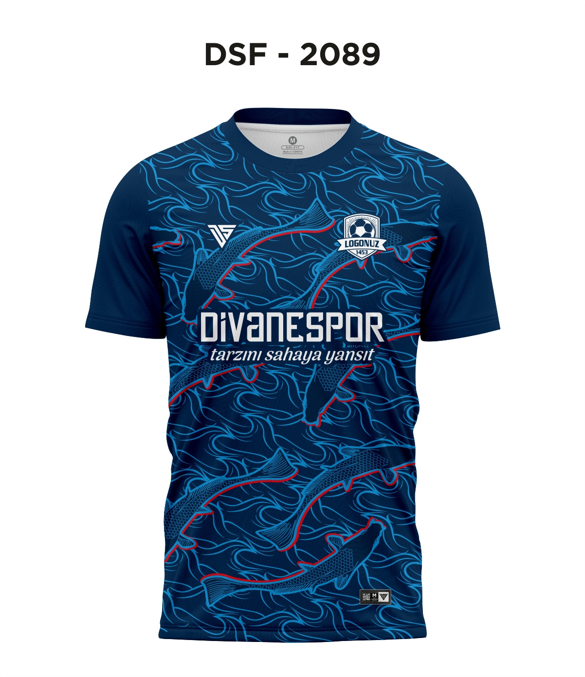 DSF 2089 Lacivert-Turkuaz Futbol Forma