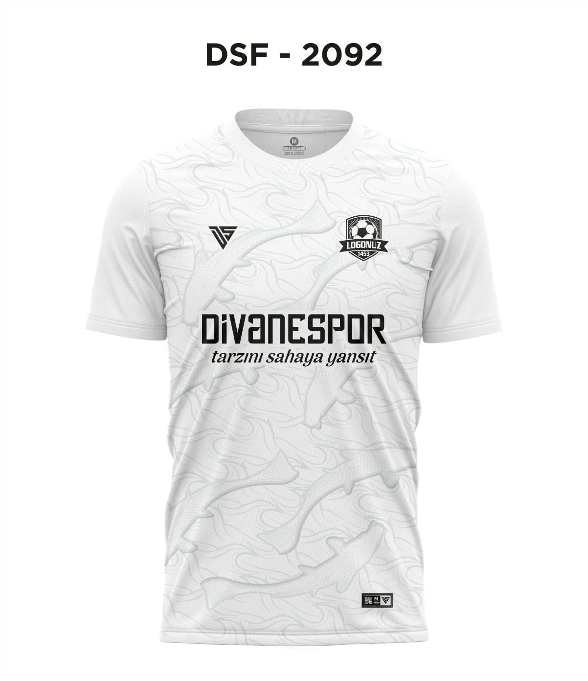 DSF 2092 Beyaz-Gri Futbol Forma