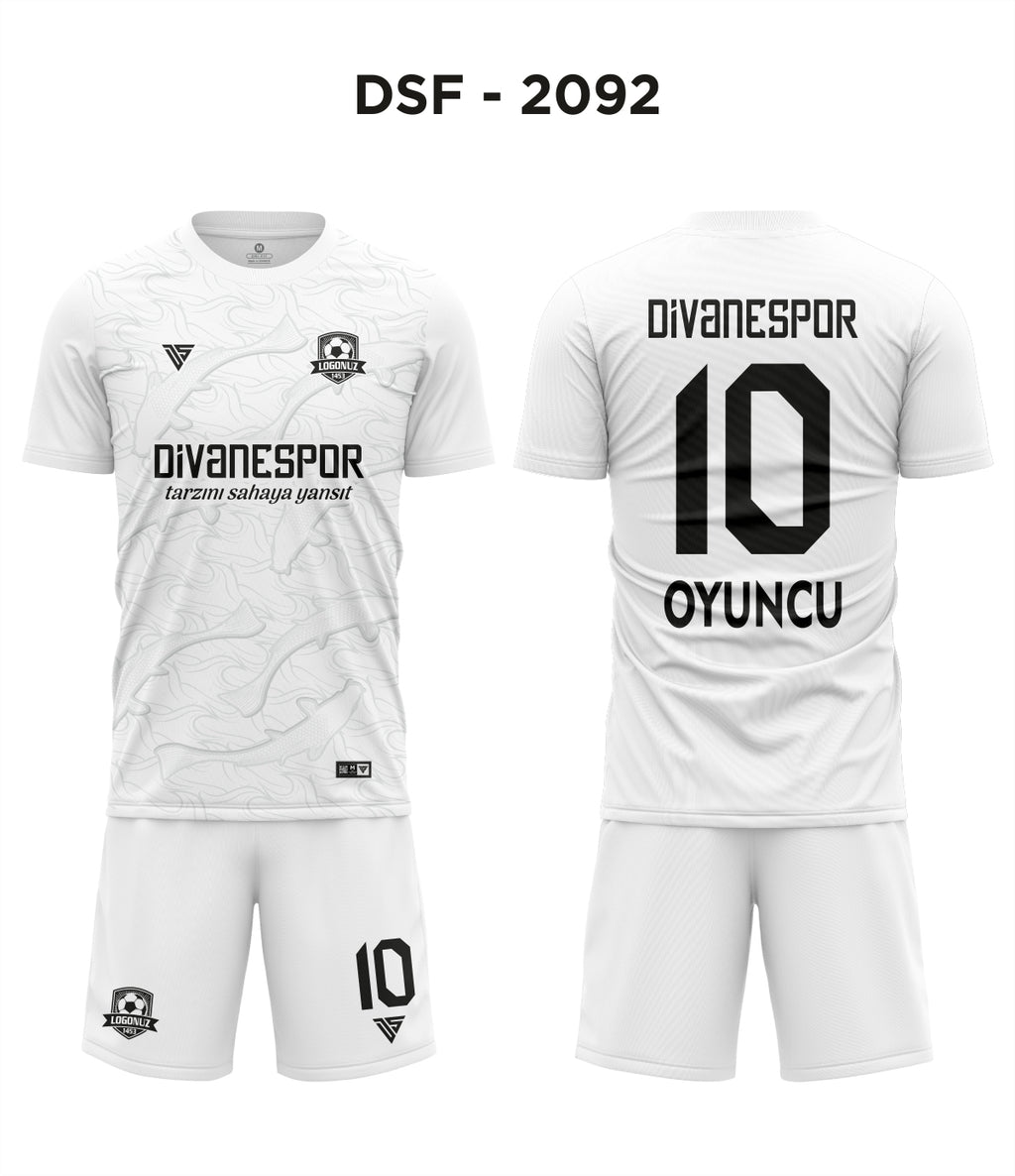 DSF 2092 Beyaz-Gri Futbol Forma