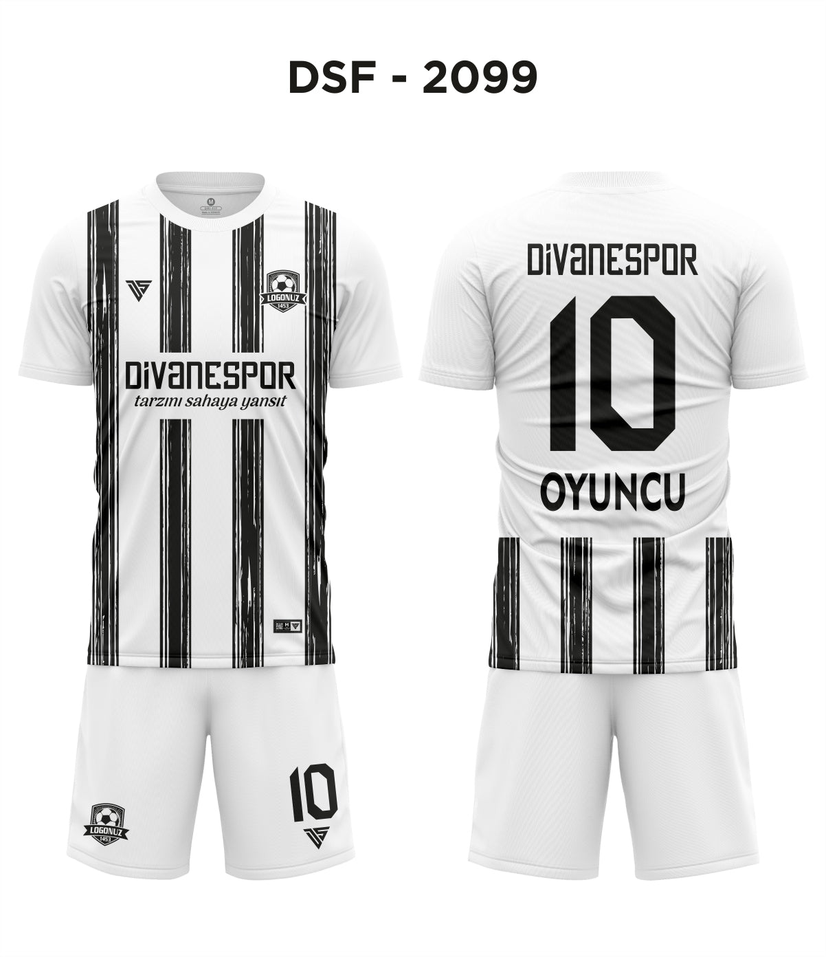 DSF 2099 Juventus Beyaz-Siyah Futbol Forma