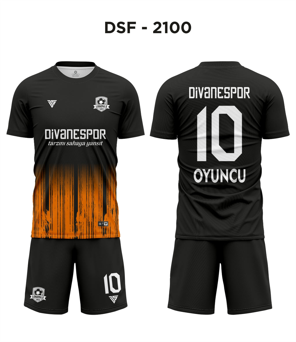DSF 2100 Juventus Siyah-Turuncu Futbol Forma