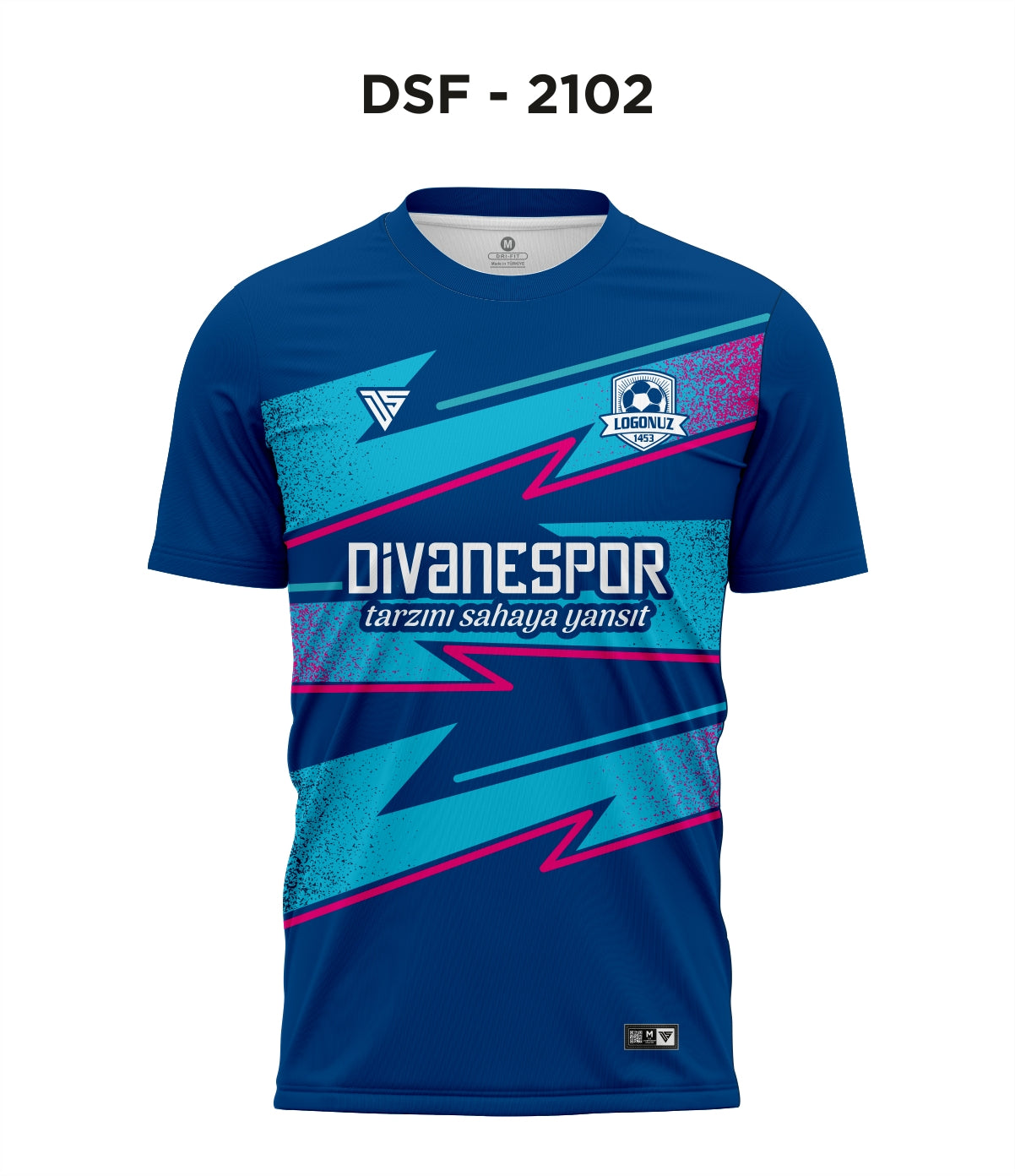 DSF 2102 İnter Mavi-Turkuaz Futbol Forma