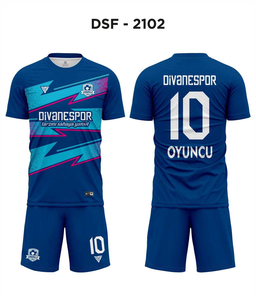 DSF 2102 İnter Mavi-Turkuaz Futbol Forma