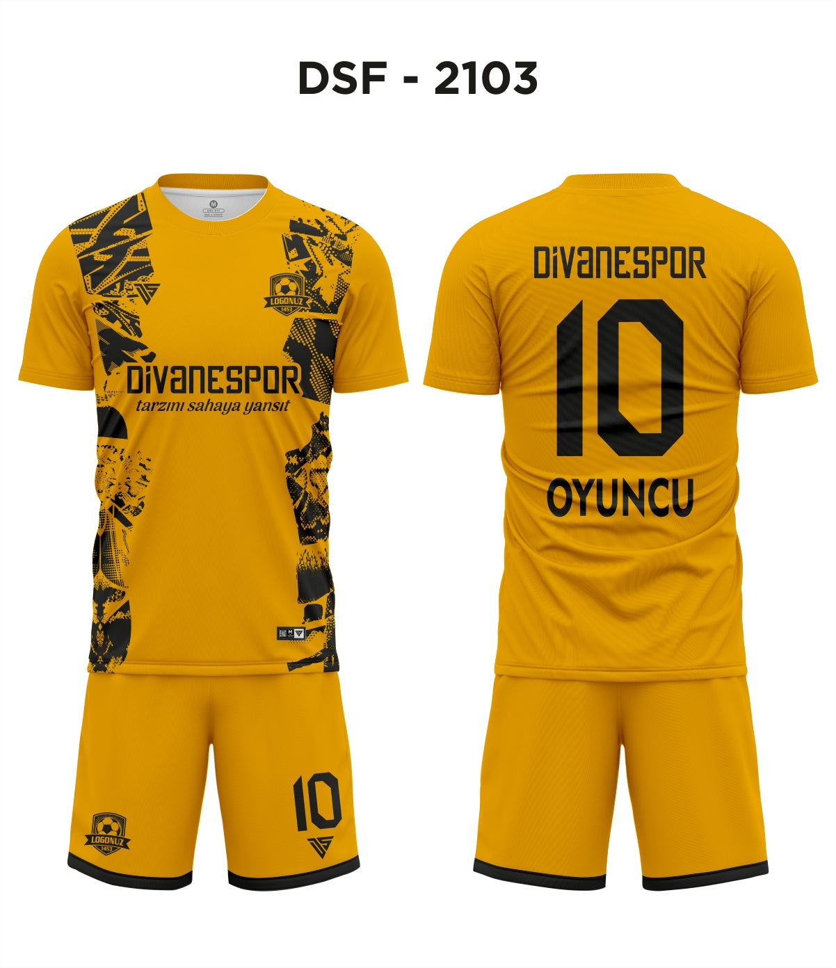 DSF 2103 İnter Sarı-Siyah Futbol Forma