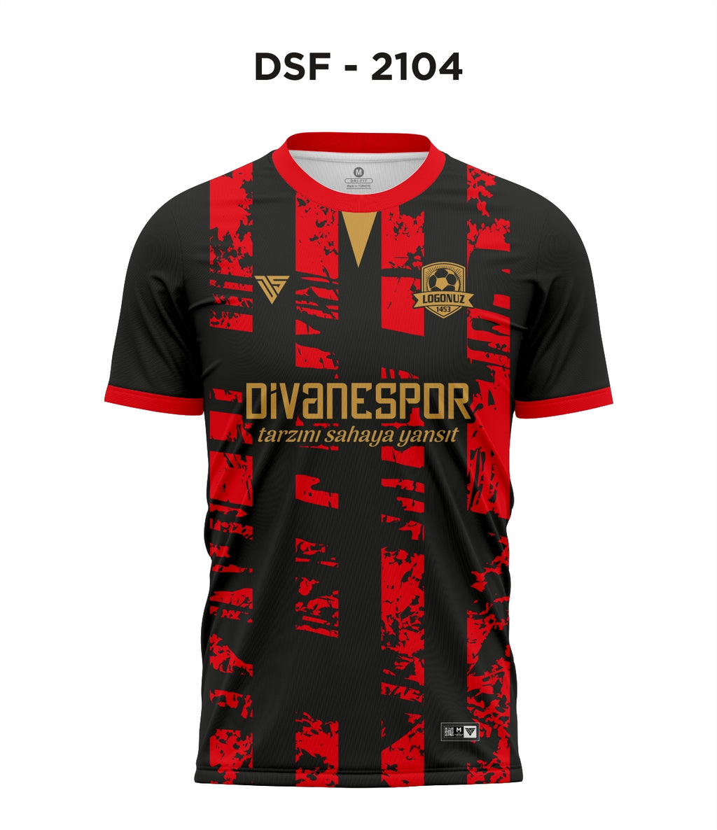 DSF 2104 Milan Siyah-Kırmızı Futbol Forma