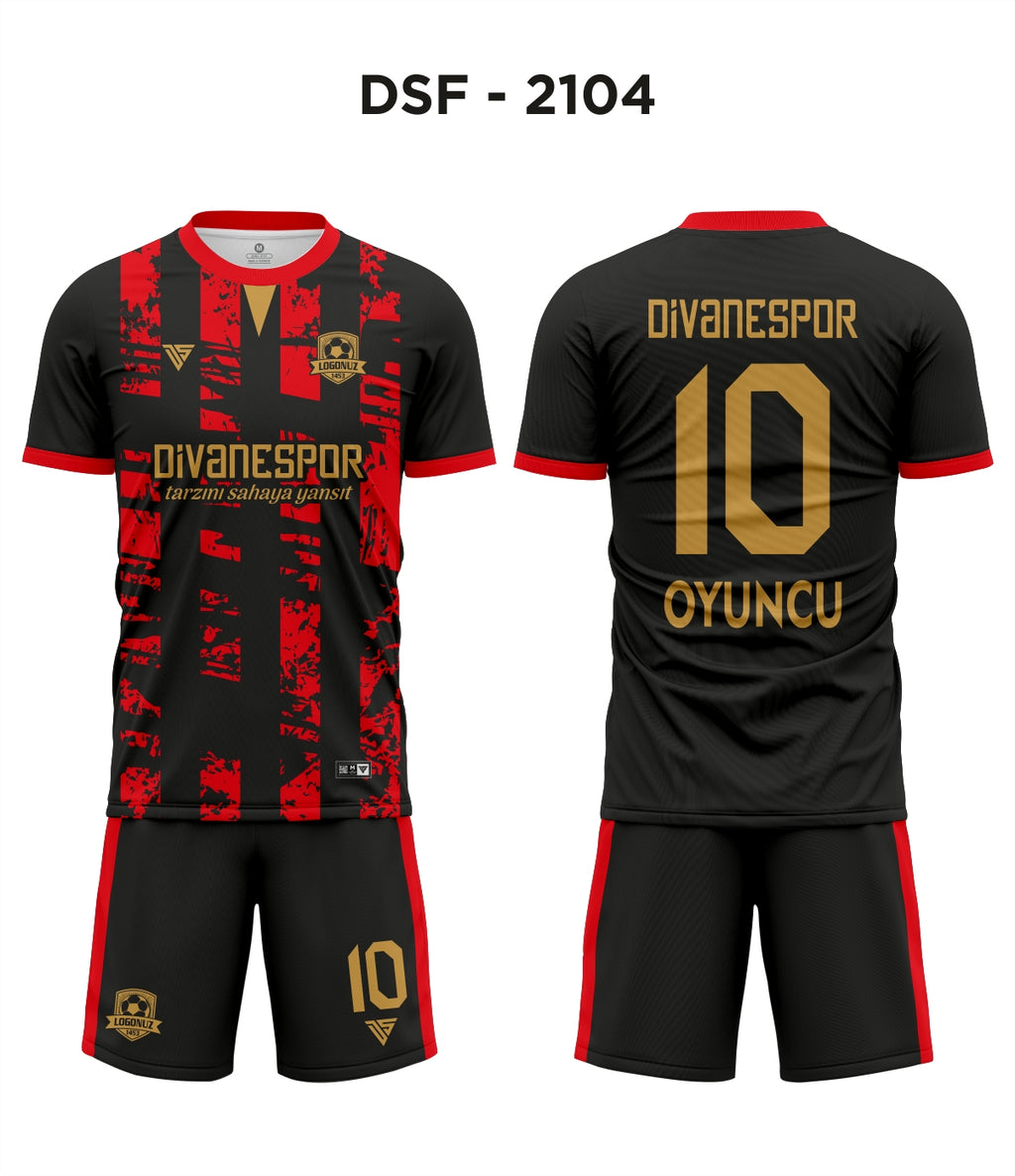 DSF 2104 Milan Siyah-Kırmızı Futbol Forma