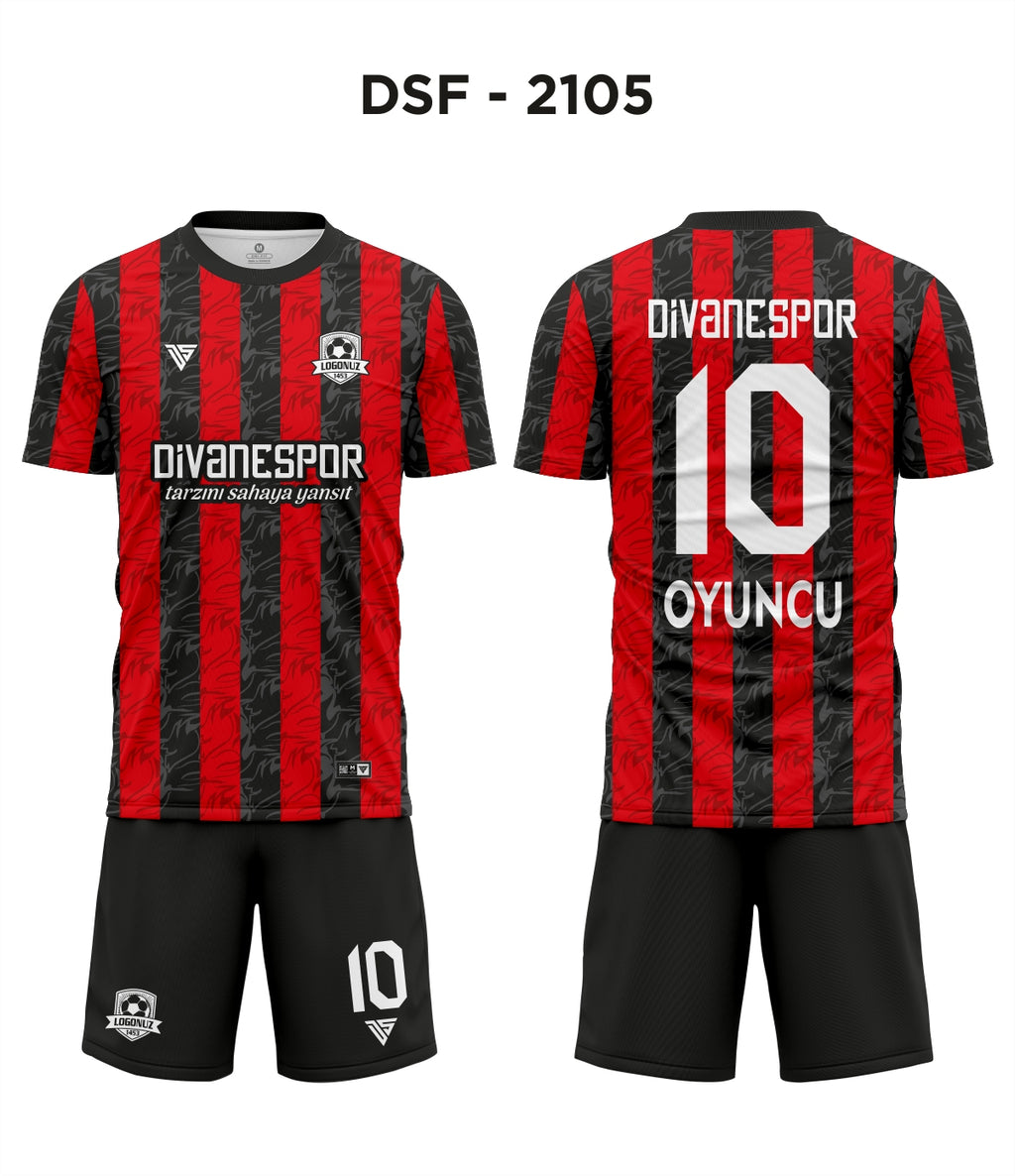 DSF 2105 Milan Siyah-Kırmızı Futbol Forma