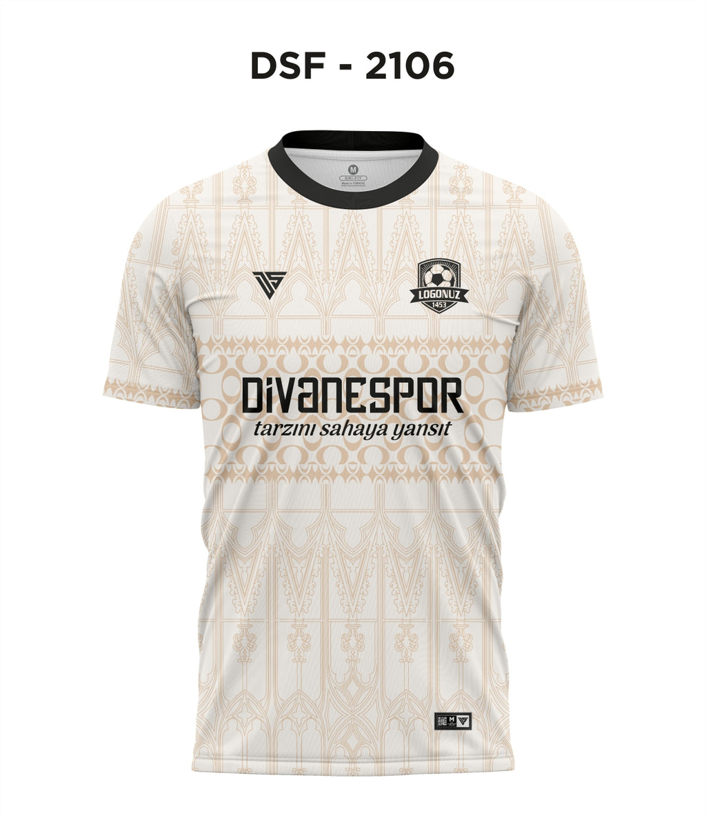 DSF 2106 Milan Krem-Siyah Futbol Forma