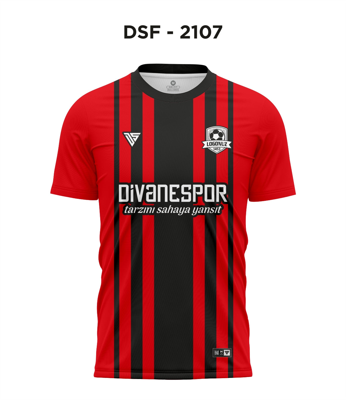 DSF 2107 Milan Kırmızı-Siyah Futbol Forma