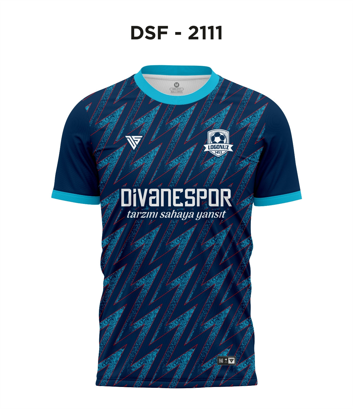 DSF 2111 Arsenal Lacivert-Turkuaz Futbol Forma
