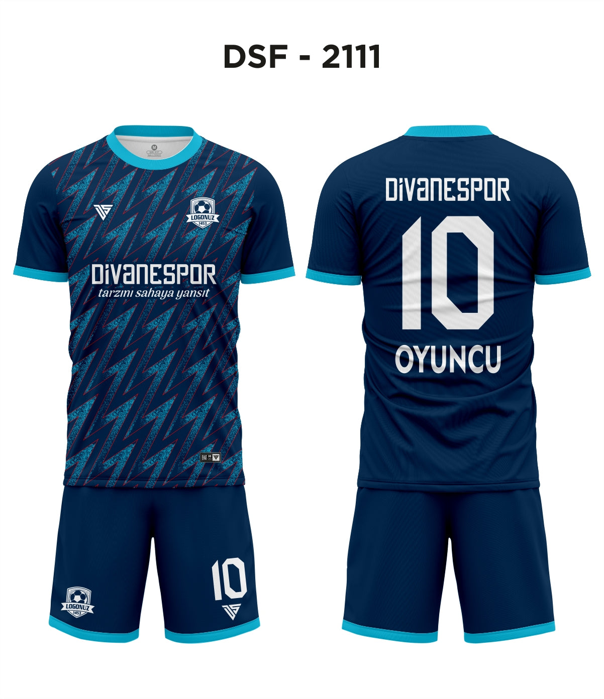 DSF 2111 Arsenal Lacivert-Turkuaz Futbol Forma
