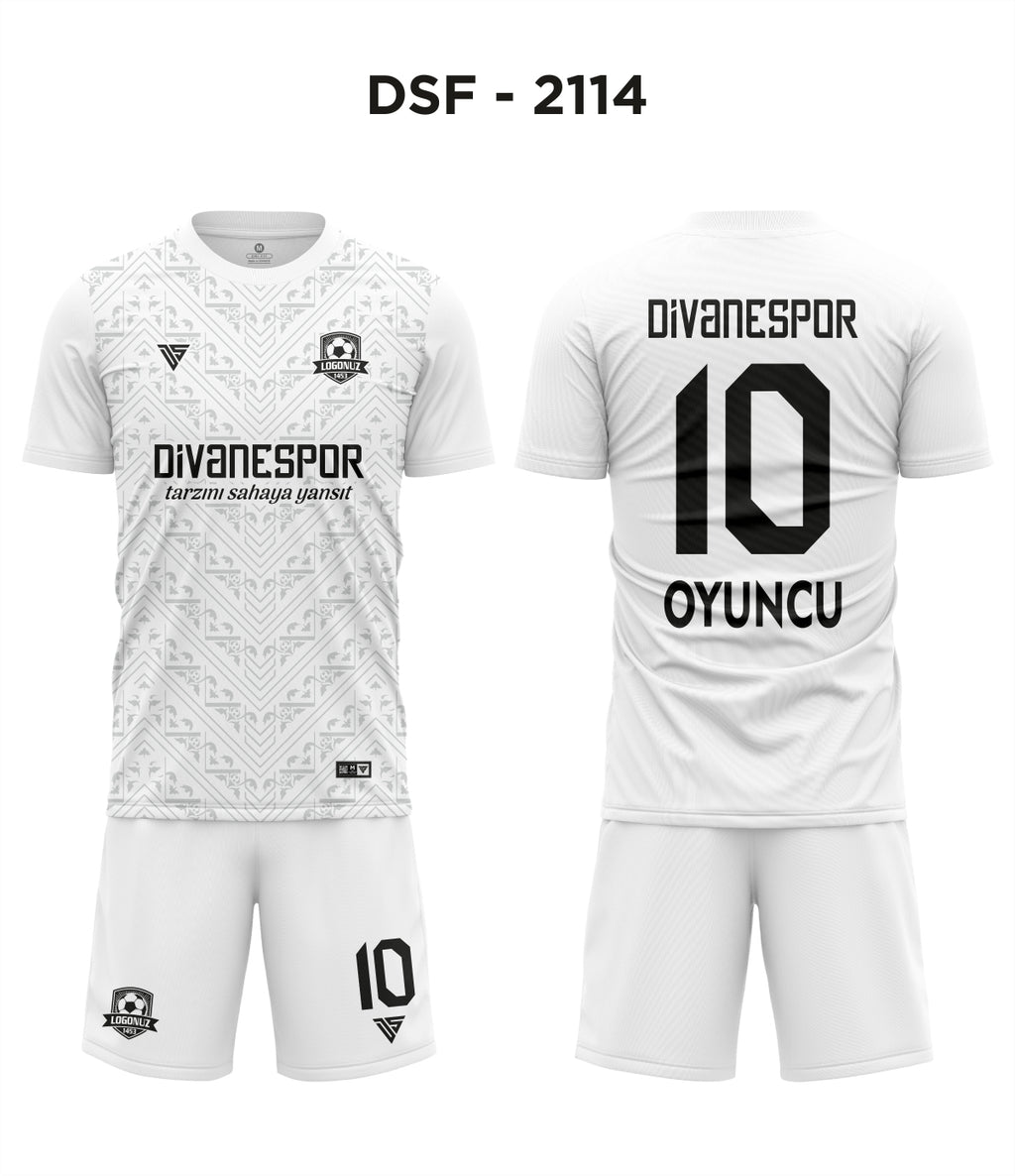 DSF 2114 İtalya Beyaz-Gri Futbol Forma