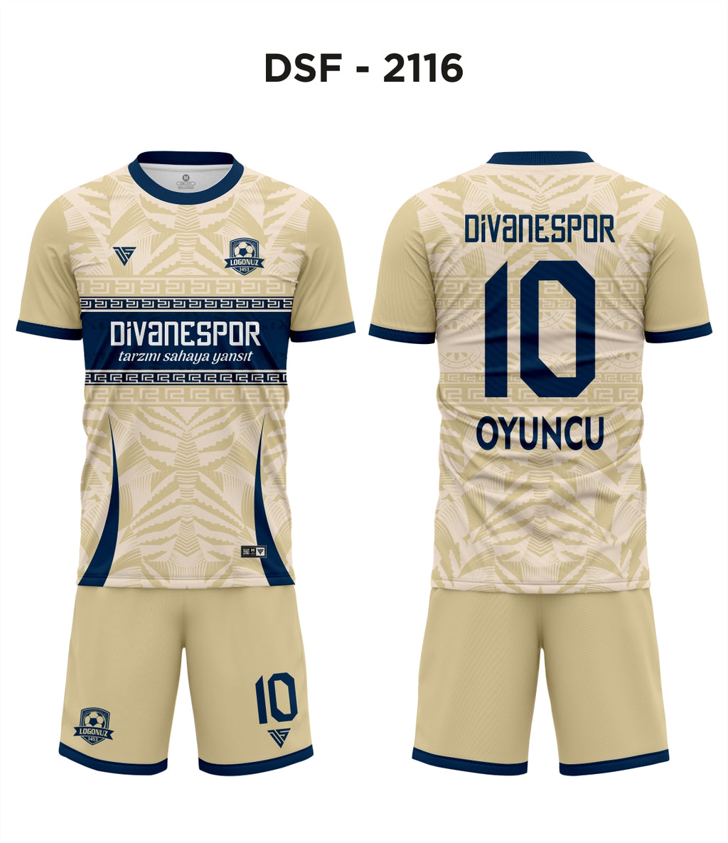 DSF 2116 İtalya Krem-Lacivert Futbol Forma