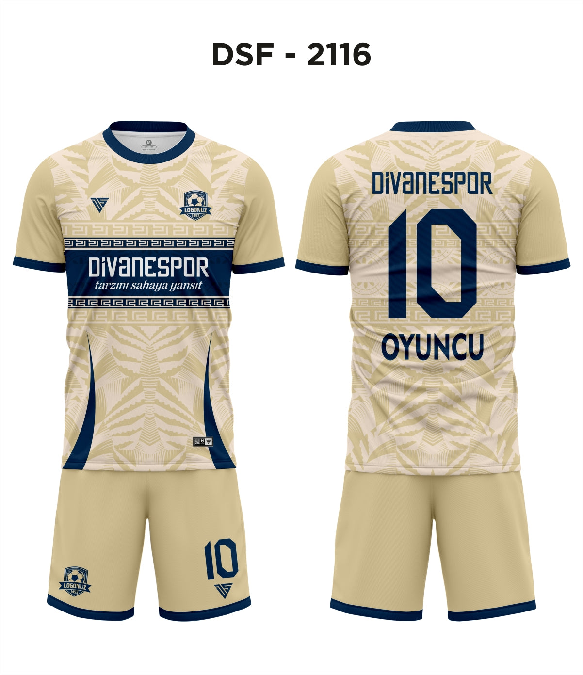 DSF 2116 İtalya Krem-Lacivert Futbol Forma