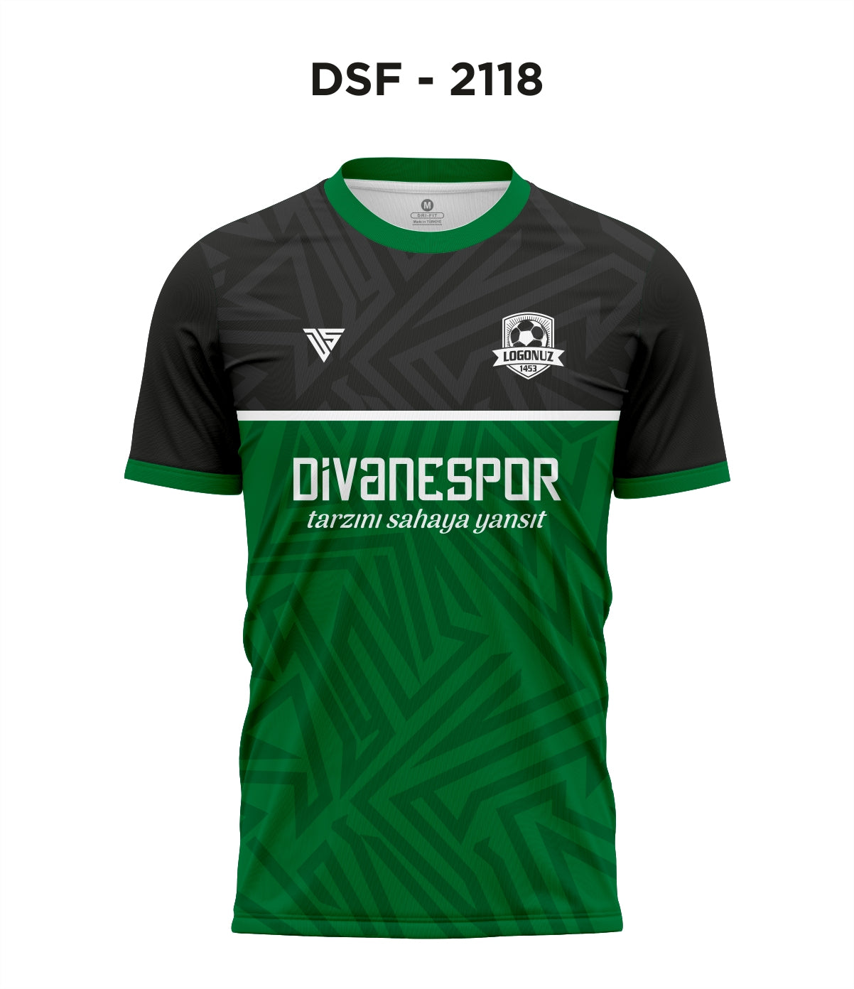 DSF 2118 Yeşil-Siyah Futbol Forma