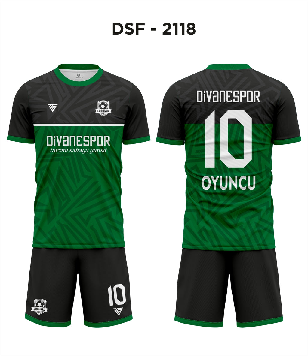 DSF 2118 Yeşil-Siyah Futbol Forma