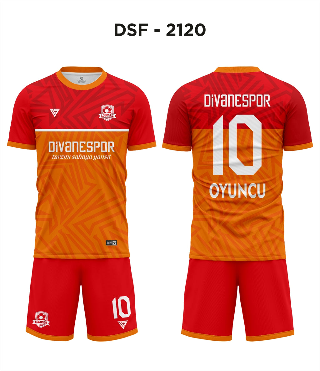 DSF 2120 Turuncu-Kırmızı Futbol Forma