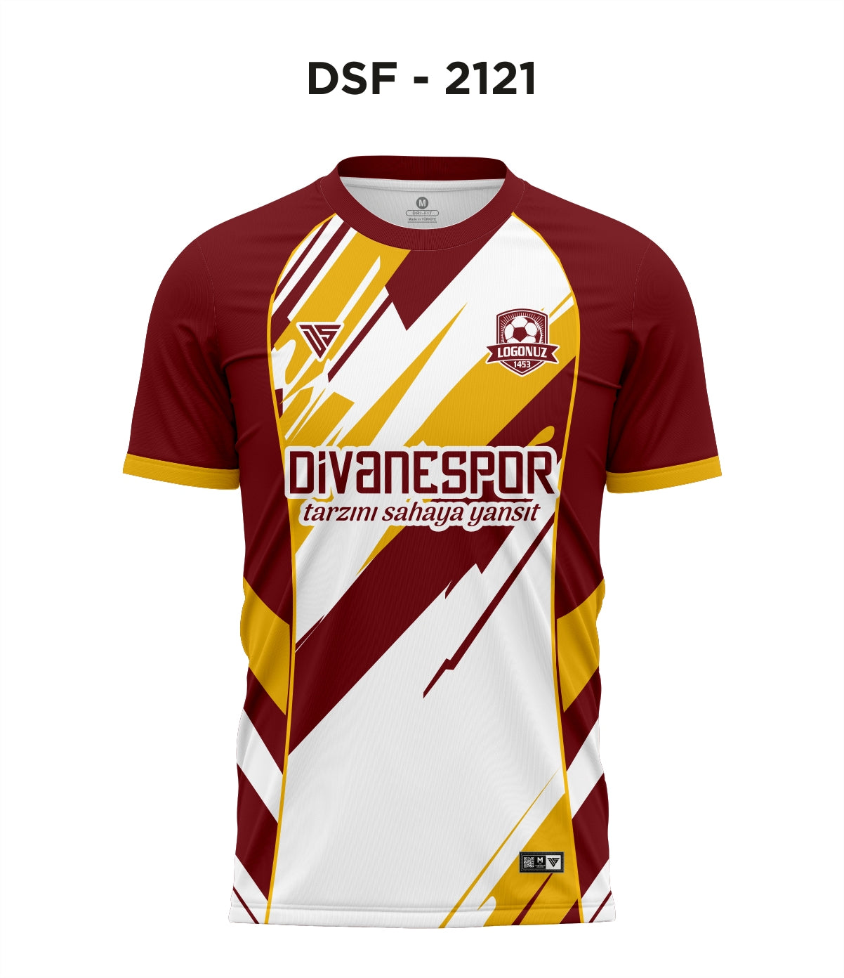 DSF 2121 Roma Bordo-Sarı Futbol Forma