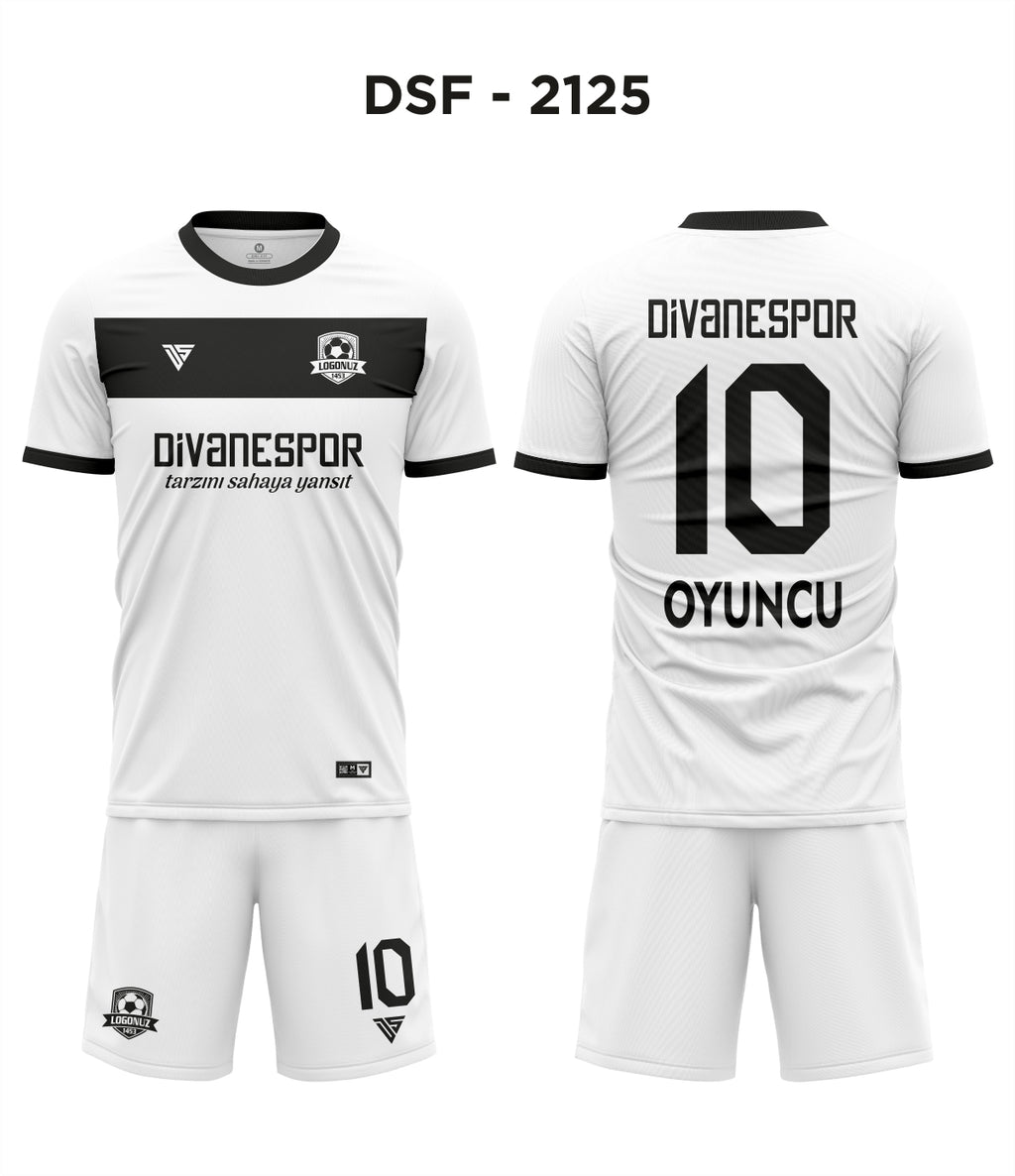 DSF 2125 Beyaz-Siyah Futbol Forma