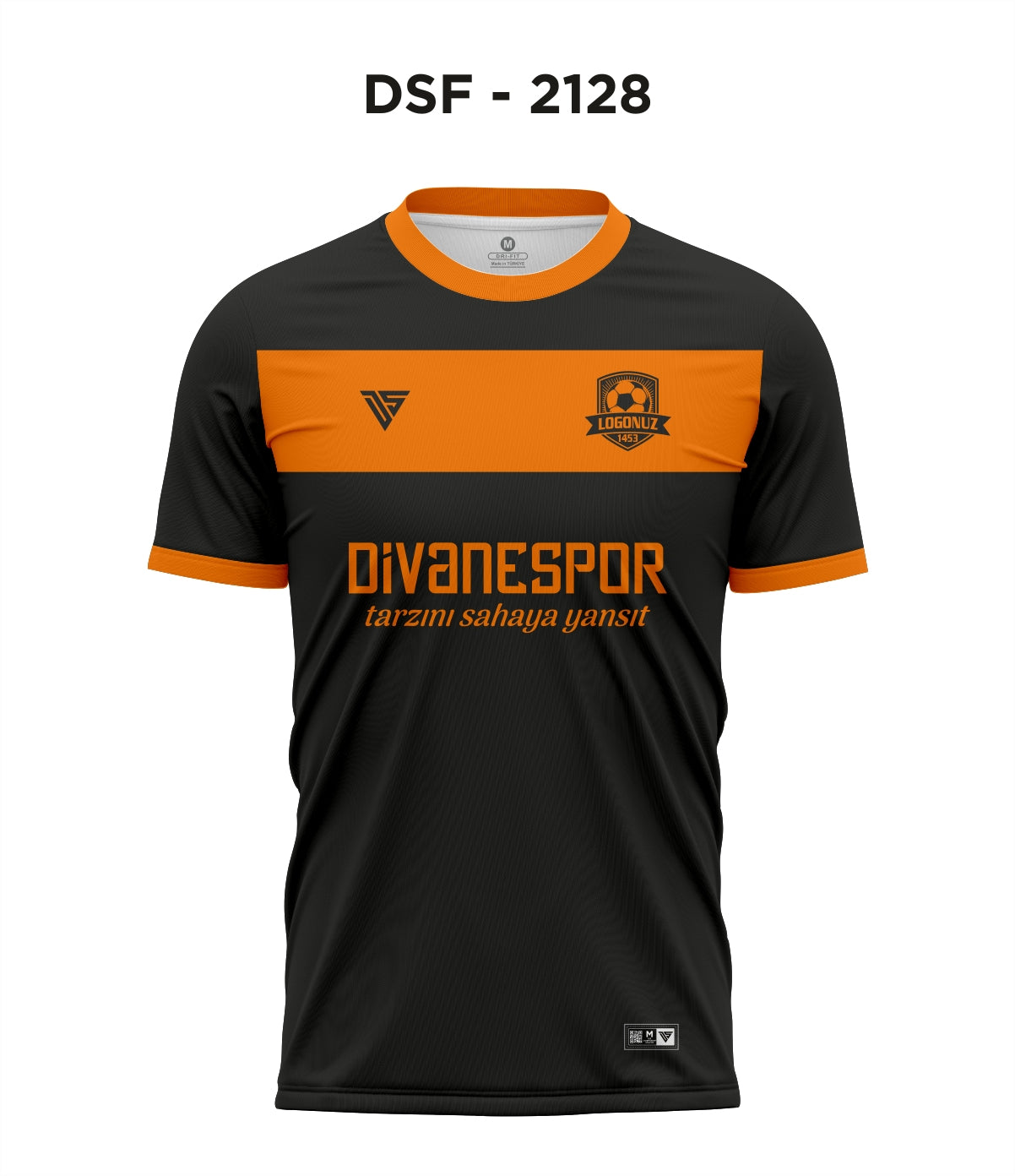 DSF 2128 Siyah-Turuncu Futbol Forma
