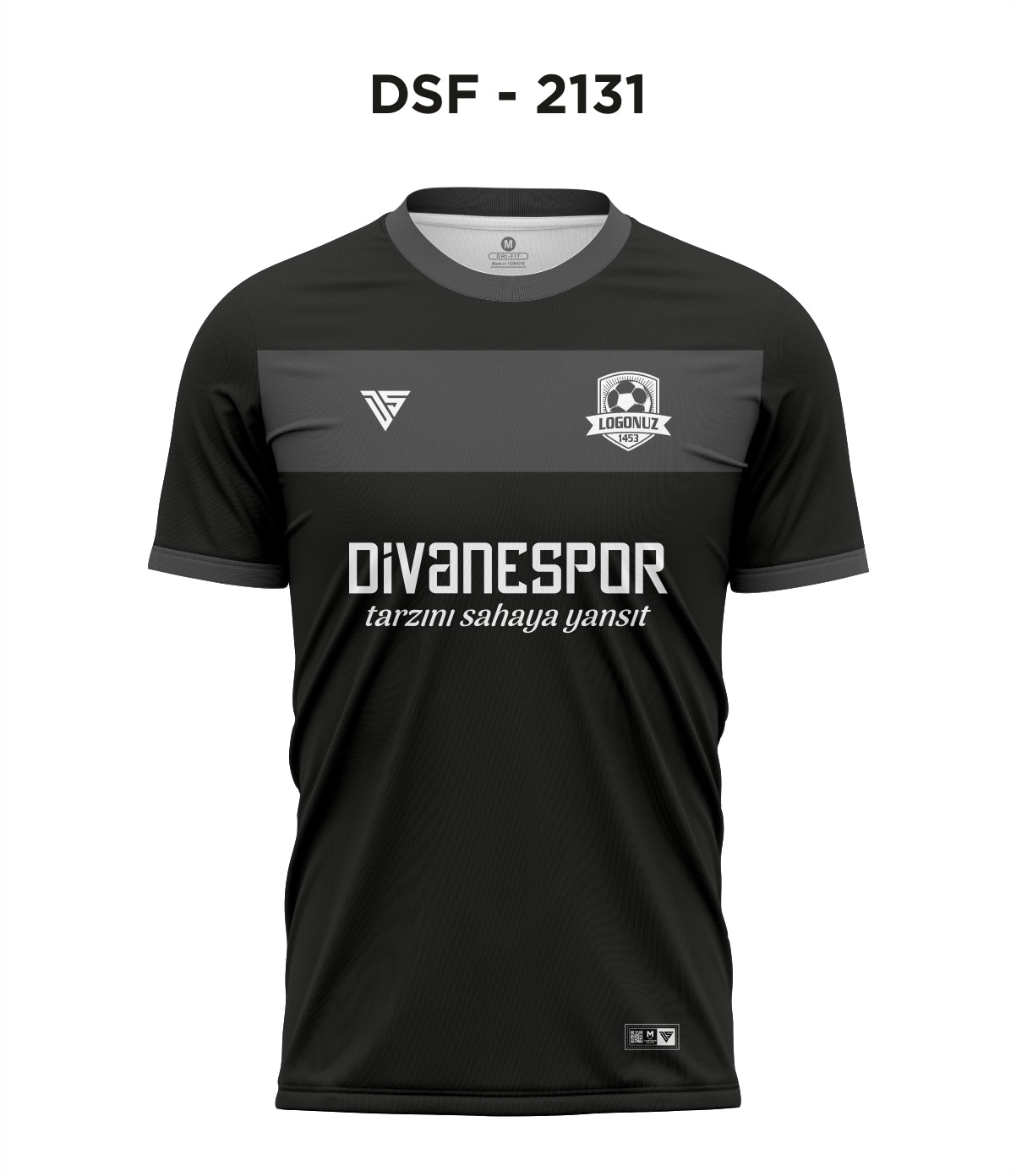 DSF 2131 Siyah-Gri Futbol Forma
