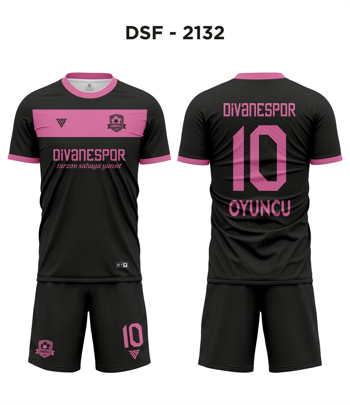DSF 2132 Siyah-Pembe Futbol Forma