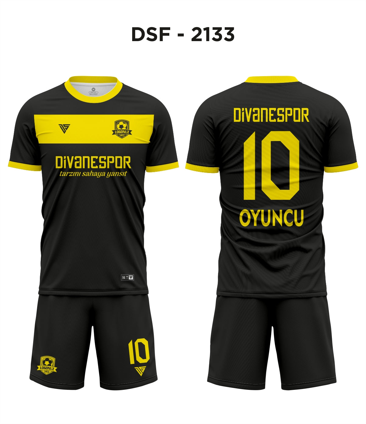 DSF 2133 Siyah-Sarı Futbol Forma