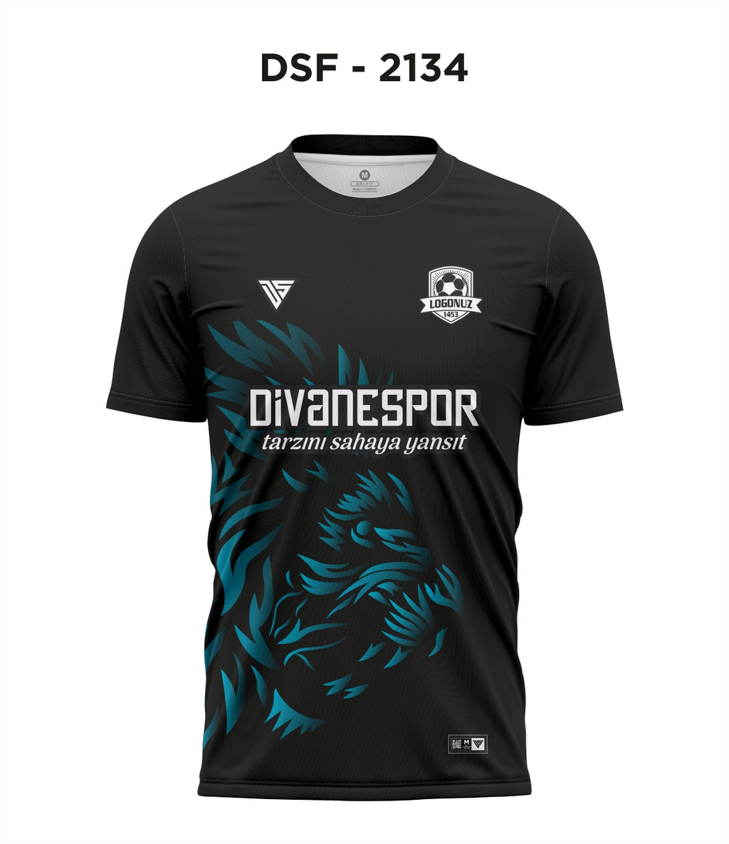 DSF 2134 Siyah-Turkuaz Futbol Forma