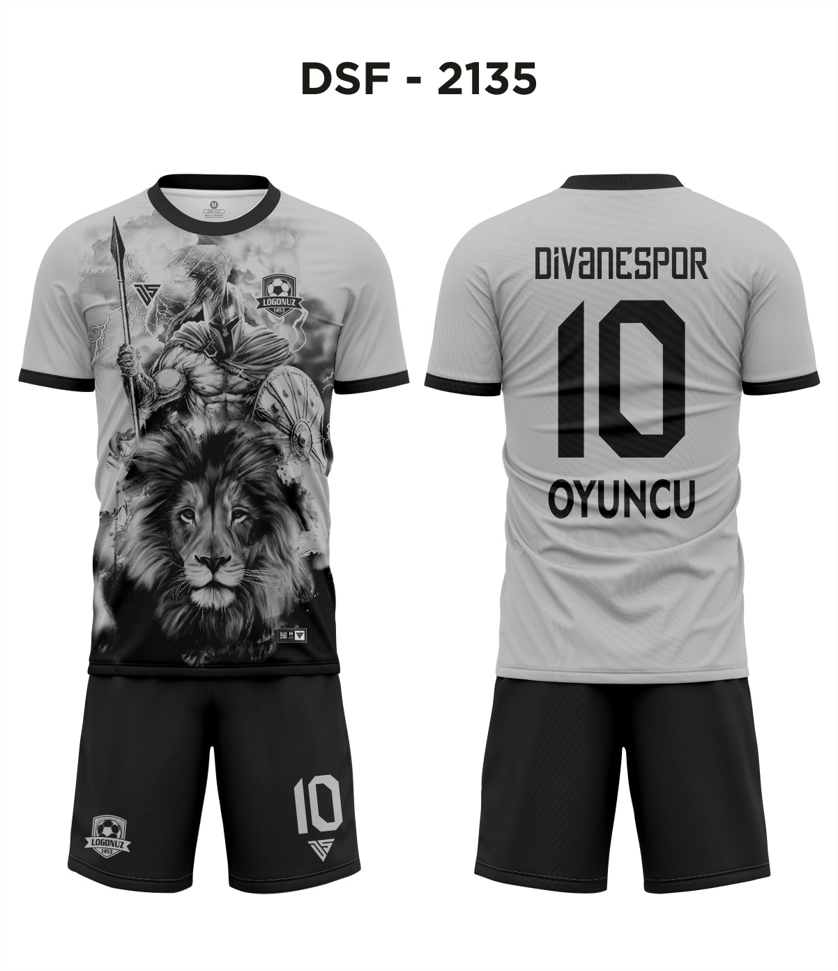 DSF 2135 Gri-Siyah Futbol Forma