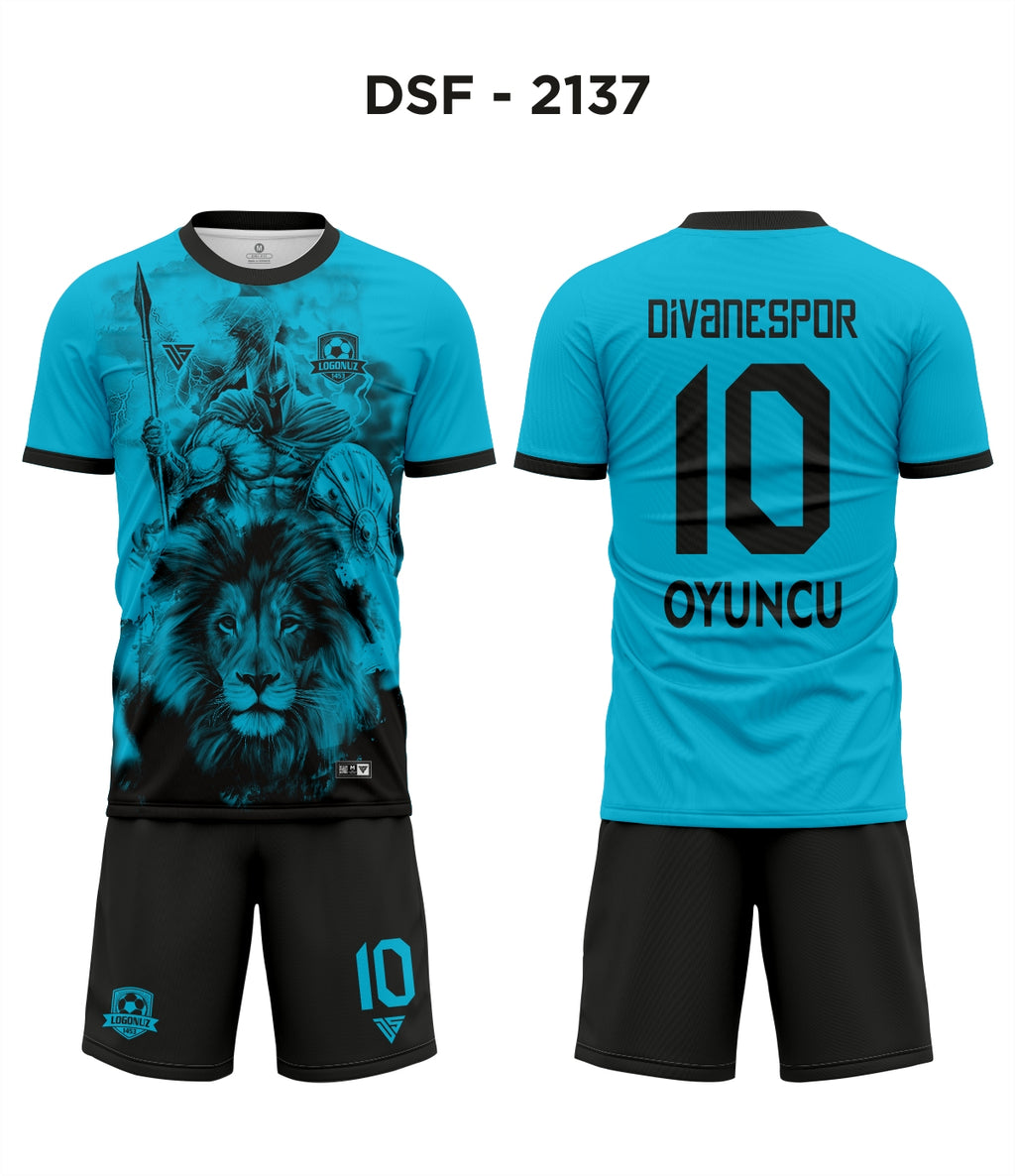 DSF 2137 Turkuaz-Siyah Futbol Forma