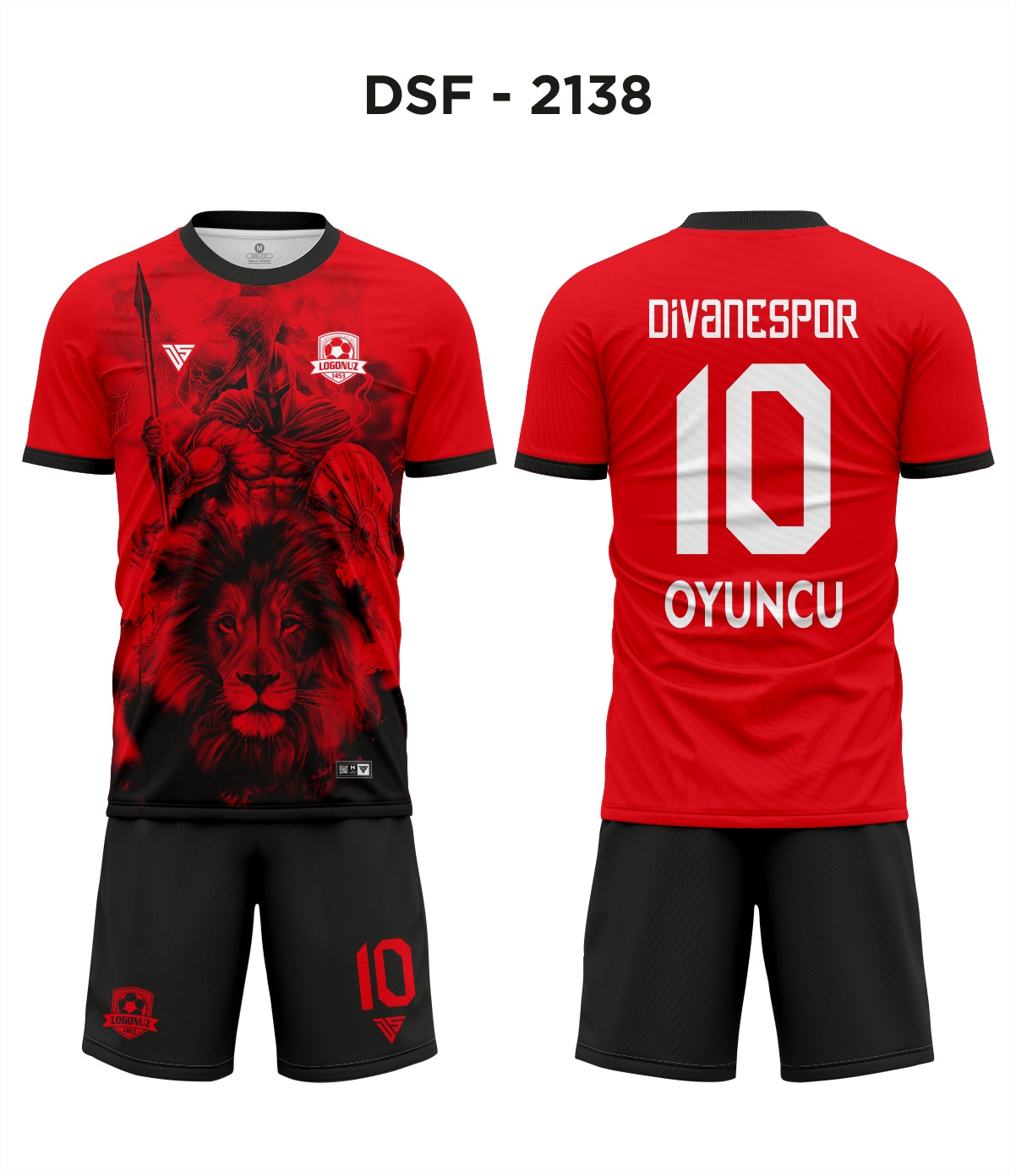 DSF 2138 Kırmızı-Siyah Futbol Forma