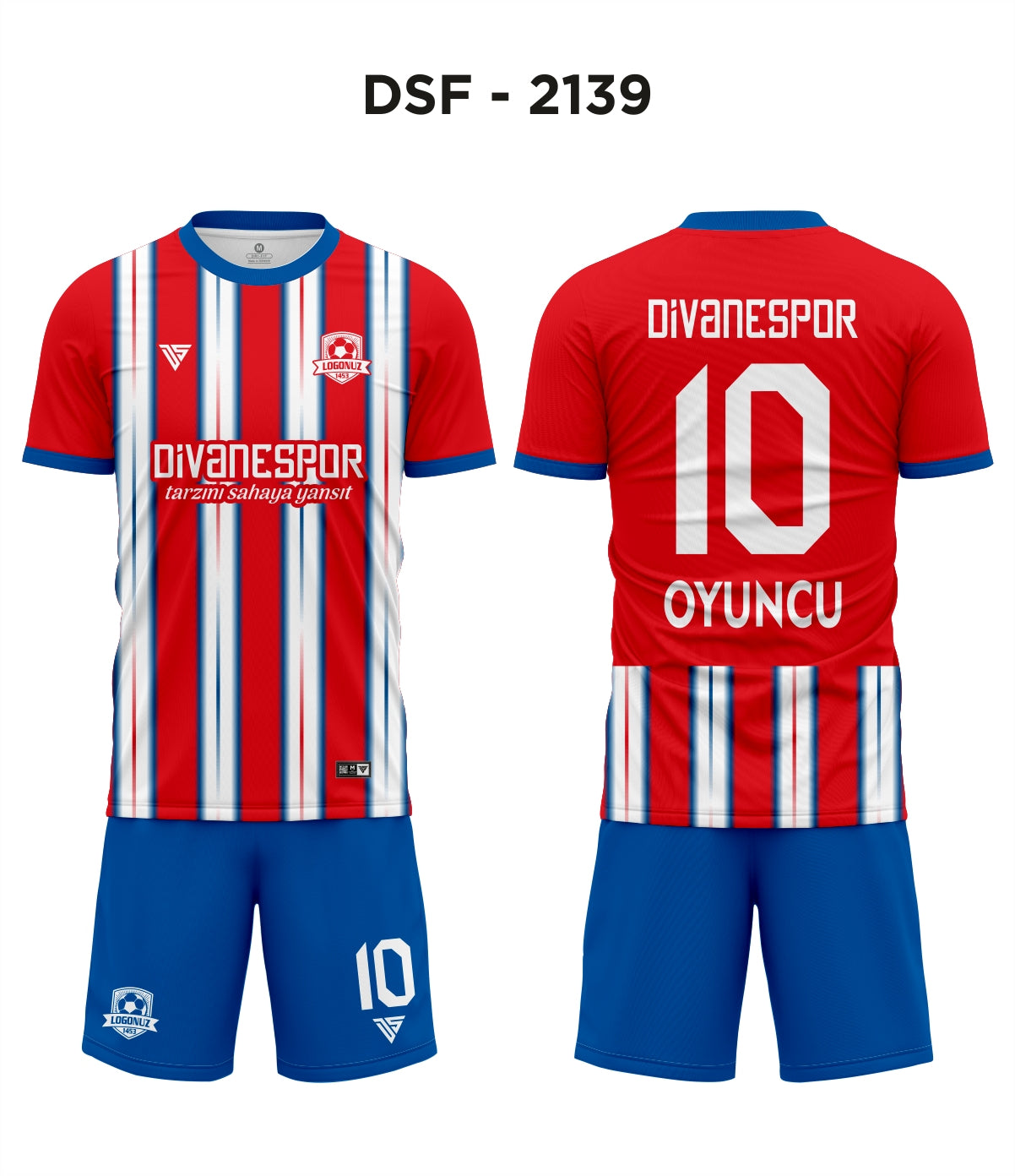 DSF 2139 A.Madrid Kırmızı-Mavi Futbol Forma