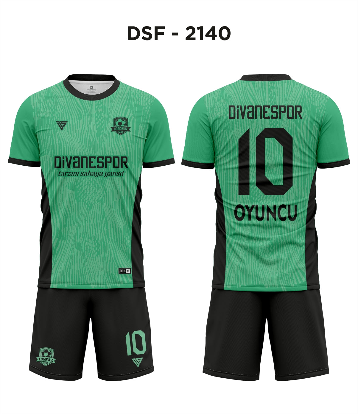 DSF 2140 A.Madrid Yeşil-Siyah Futbol Forma