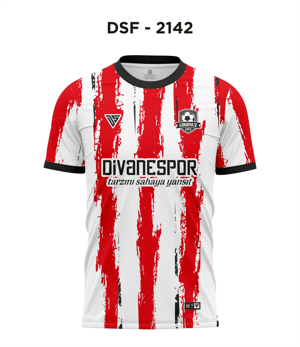 DSF 2142 A.Madrid Kırmızı-Beyaz Futbol Forma