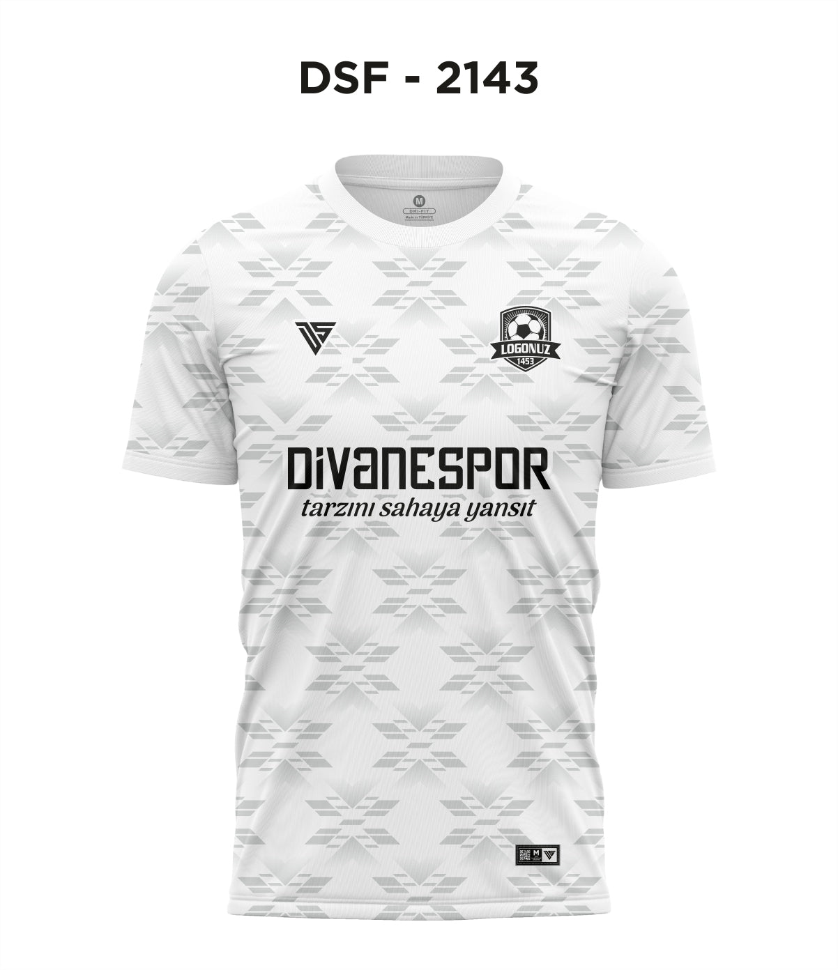 DSF 2143 Beyaz-Gri Futbol Forma