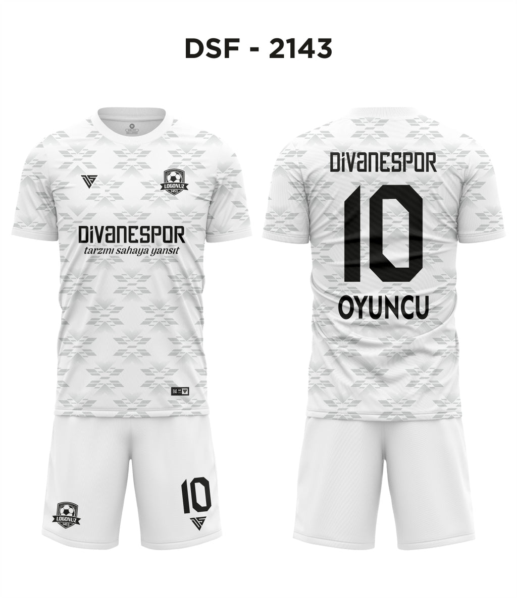 DSF 2143 Beyaz-Gri Futbol Forma