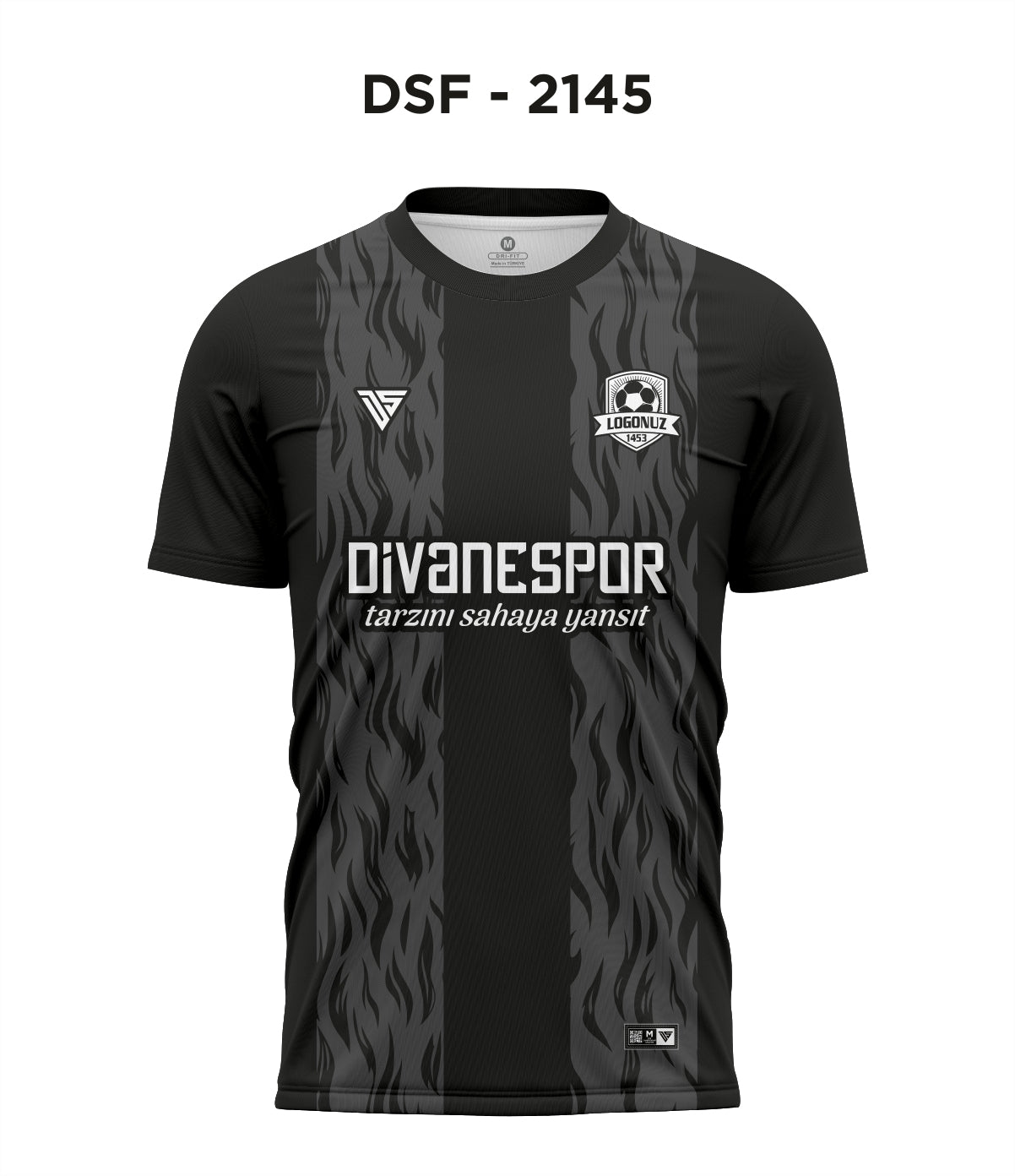 DSF 2145 Barcelona Siyah-Antrasit Futbol Forma