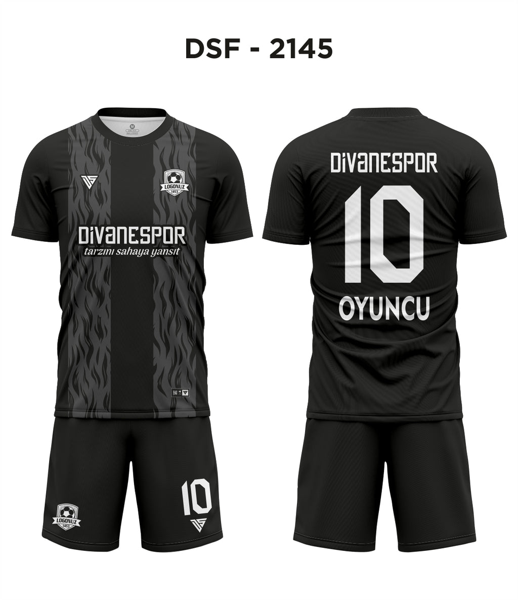 DSF 2145 Barcelona Siyah-Antrasit Futbol Forma