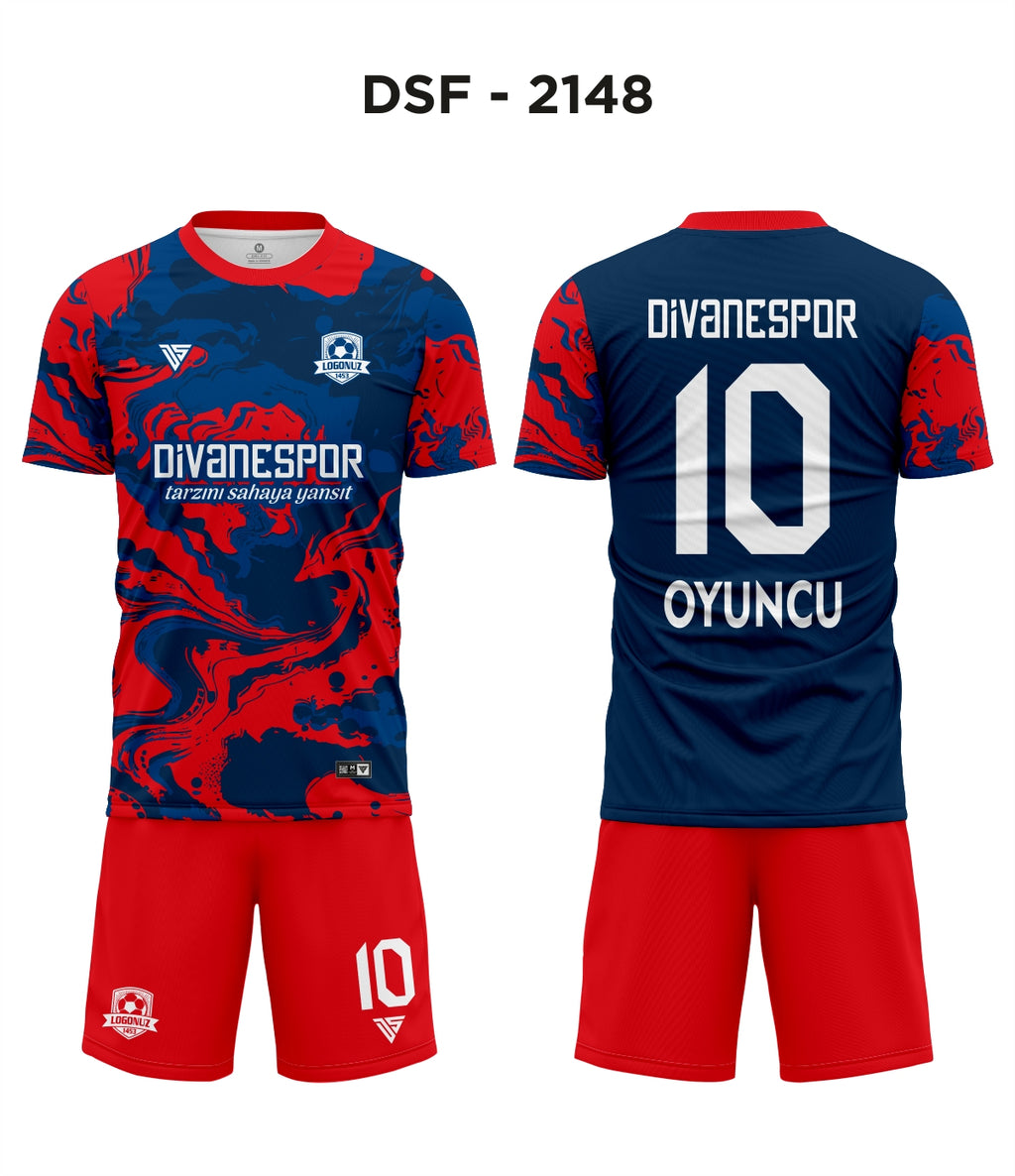 DSF 2148 Barcelona Mavi-Kırmızı Futbol Forma