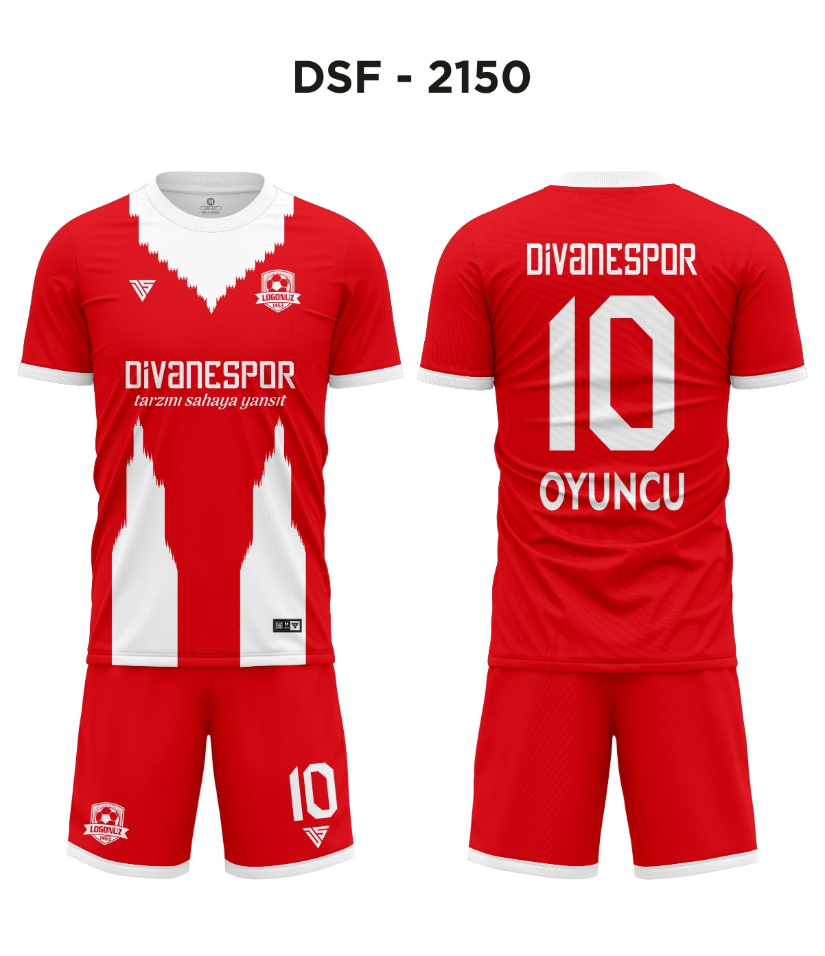 DSF 2150 B.München Kırmızı-Beyaz Futbol Forma