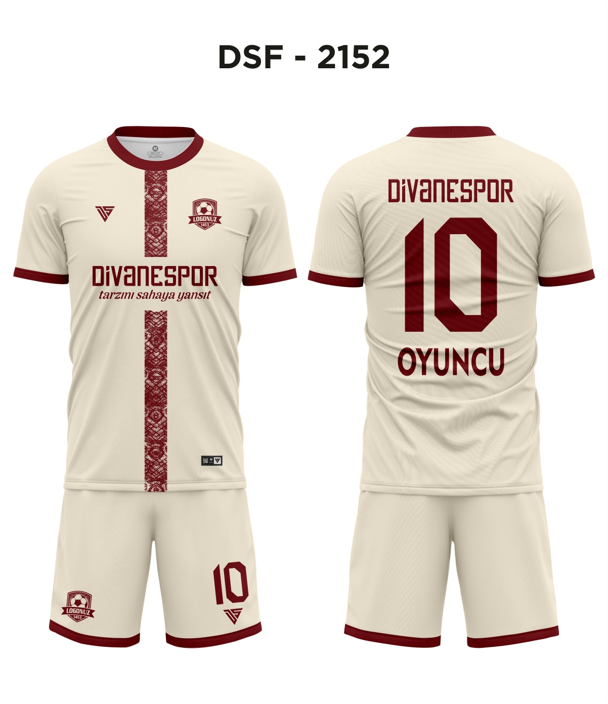 DSF 2152 B.München Krem-Bordo Futbol Forma