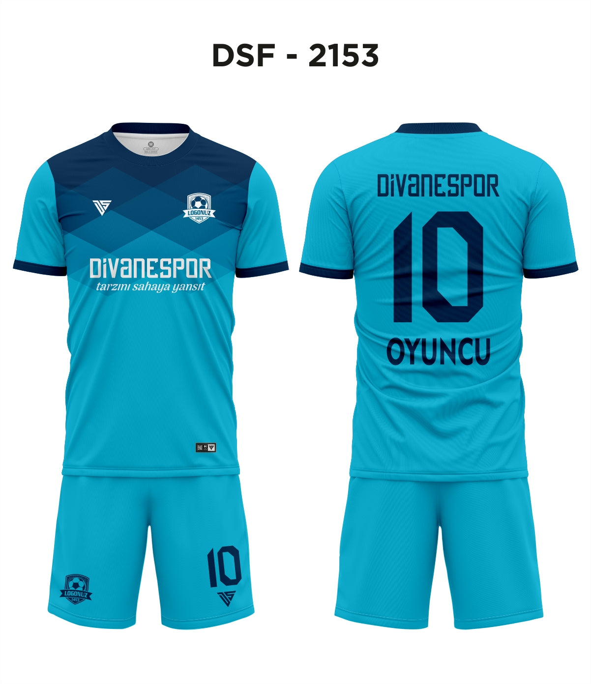 DSF 2153 Turkuaz-Lacivert Futbol Forma