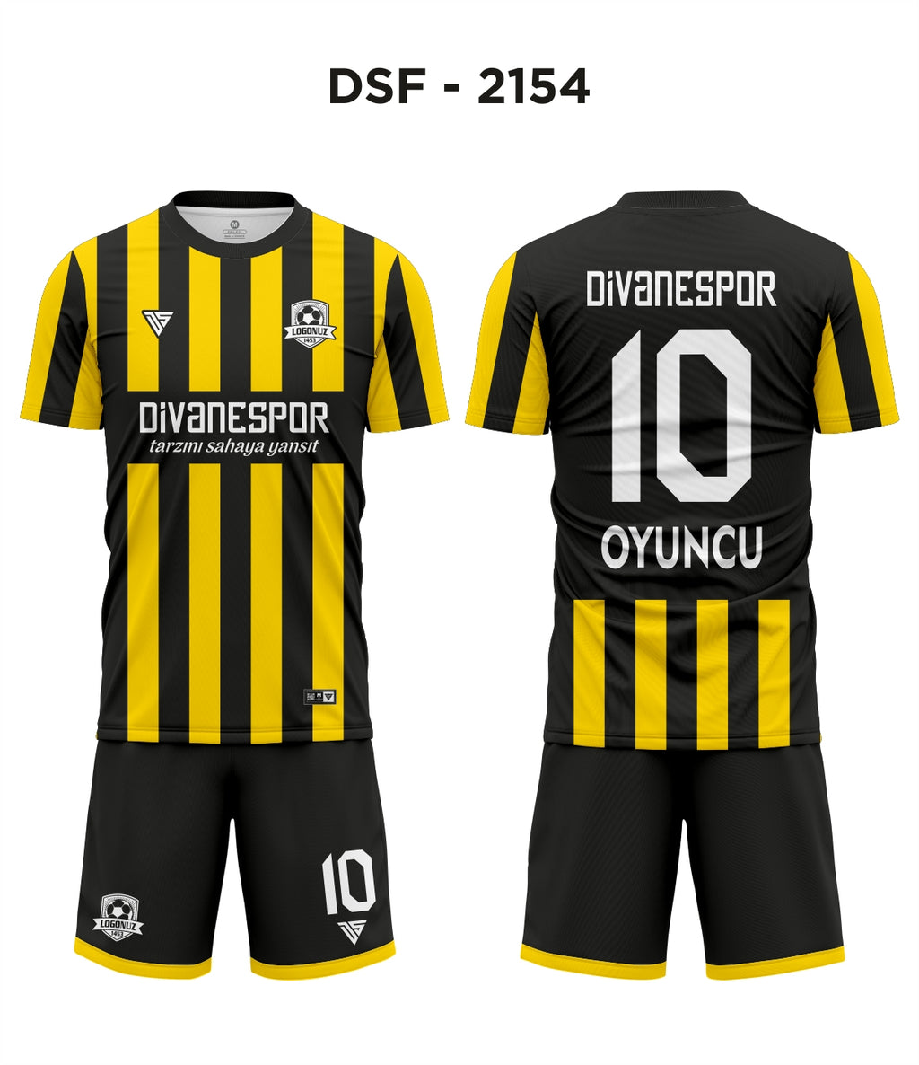 DSF 2154 Siyah-Sarı Futbol Forma