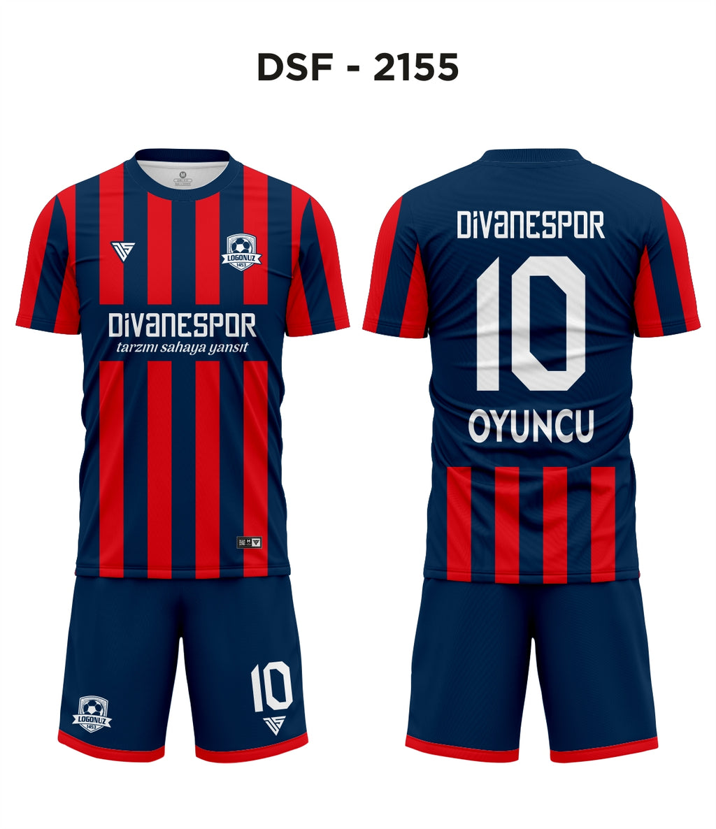 DSF 2155 Lacivert-Kırmızı Futbol Forma