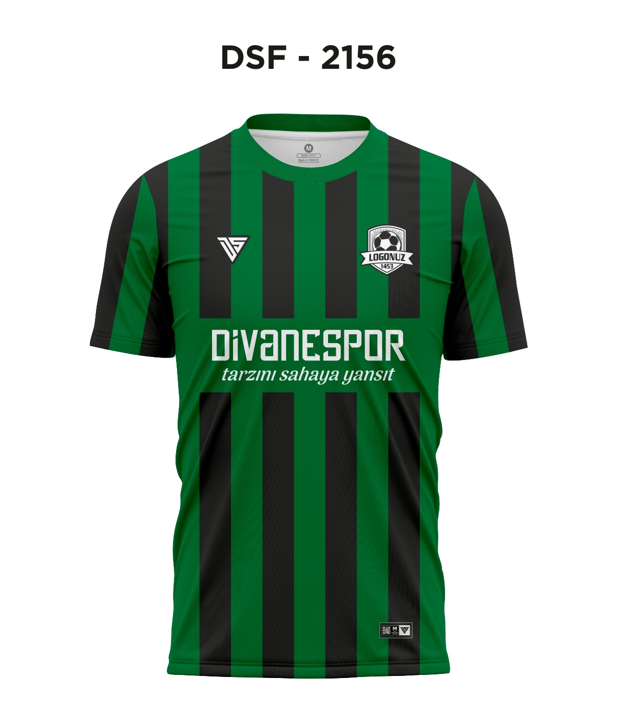 DSF 2156 Siyah-Yeşil Futbol Forma